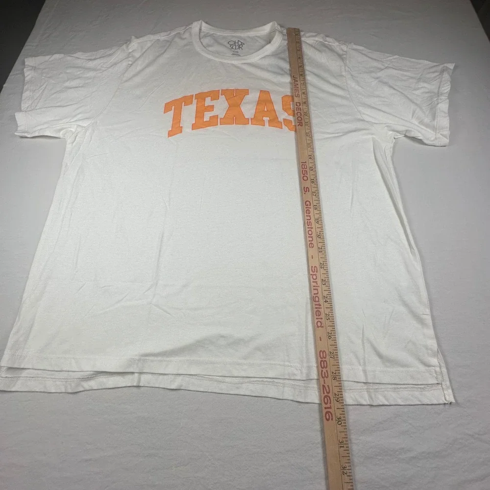 Chaser Texas Graphic T-Shirt Starry White Orange Oversized Tee One Size NWT